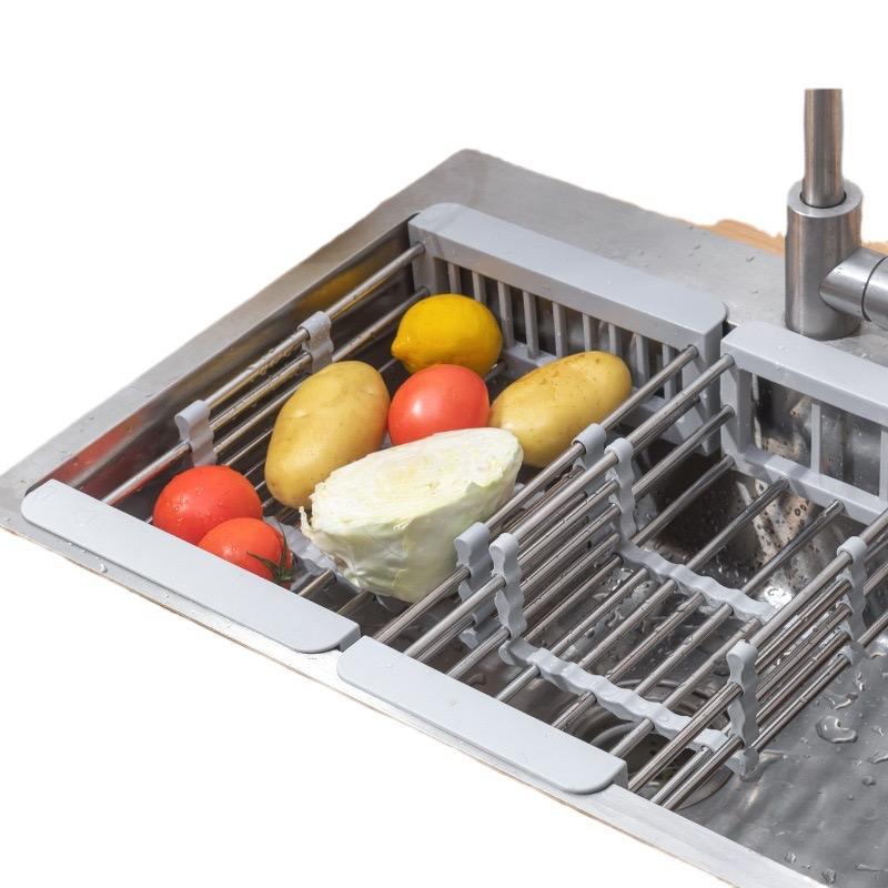 Сливная корзина, выдвижной сливной фильтр для раковины из нержавеющей стали, бытовая полка для хранения