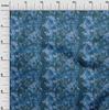 oneOone Cotton Poplin Blue Fabric Abstract Floral Quilting Supplies Print Sewing Fabric By The Yard 42 Inch