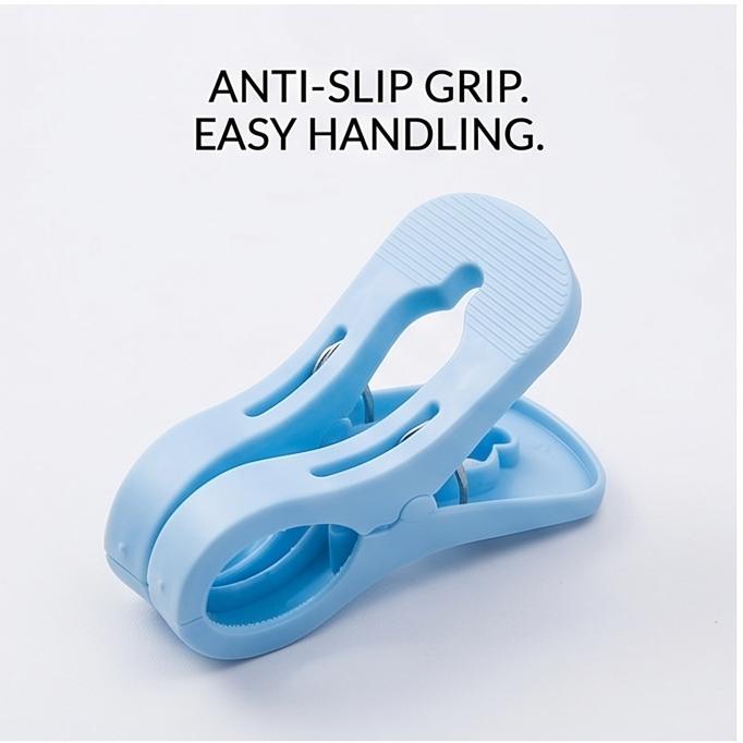 Large Anti-Slip Double Clip Quilt Clips, Windproof Durable Clothes Pegs for Laundry, Home Use & Storage Organization