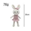 Crochet Animals Plush Stuffed Bunny Monkey Dolls Cotton Knitted Plushies Rabbit Cuddle Toys Kids Early Educational Peluche Toy
