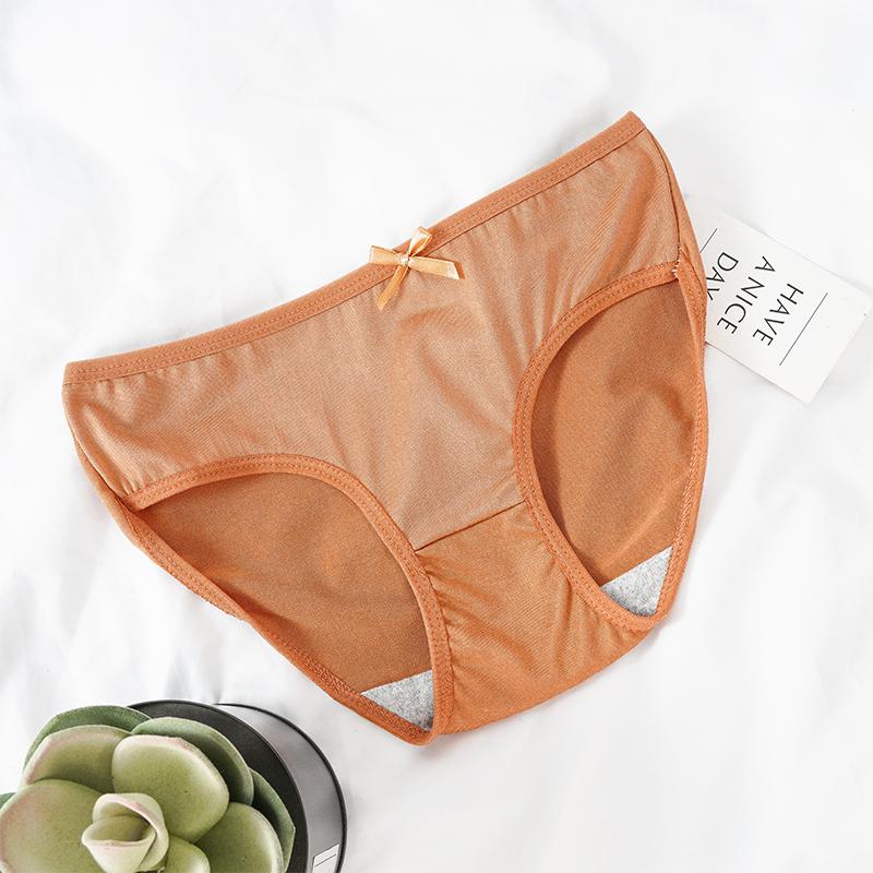Simple and Breathable High Waist Underwear Panties for Women Antibacterial Underwear Skin-friendly Cute Underwear Briefs
