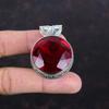 Faceted Mozambique Garnet Pendant Natural Gemstone Pendant 925 Sterling Silver Pendant Handmade Jewelry Vintage Design Pendant Gifts for Her