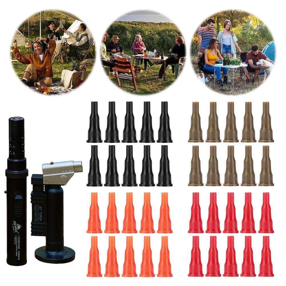 20 шт./10 шт. Адаптер для бутановой насадки Многоразовый адаптер для газового баллона с бутановой кассетой Универсальный преобразователь бутанового газа для зажигалки