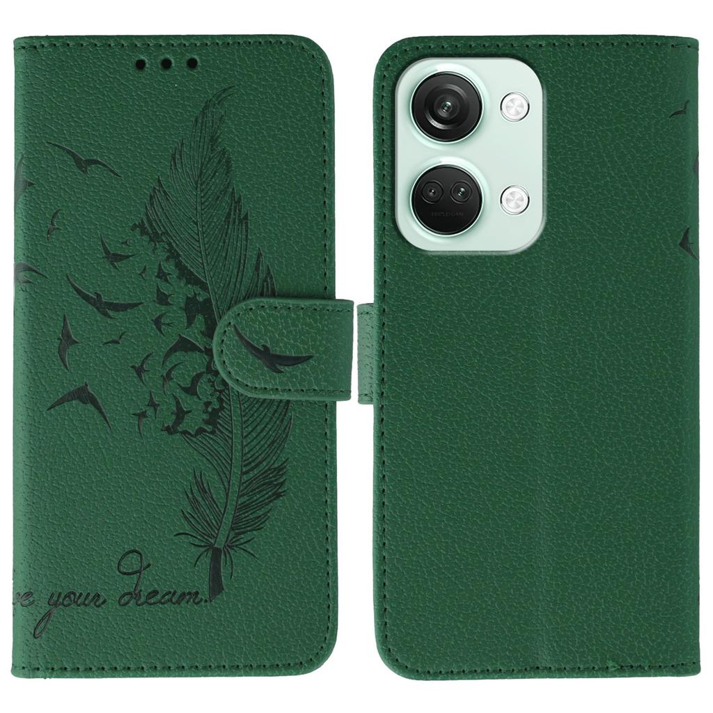Чехол для OnePlus Nord 3 5G, кошелек из ПУ кожи с оттиском пера, чехол для телефона