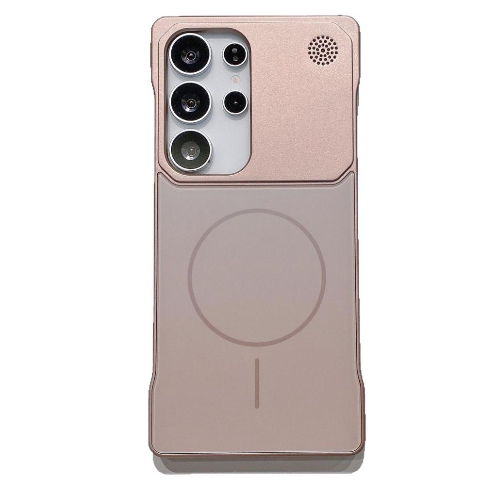 Suitable for Samsung S23ULTRA Aromatherapy AG Matte Frameless Mobile Phone Case S25 S24U Thin Circle Magnetic Suction Protective Case