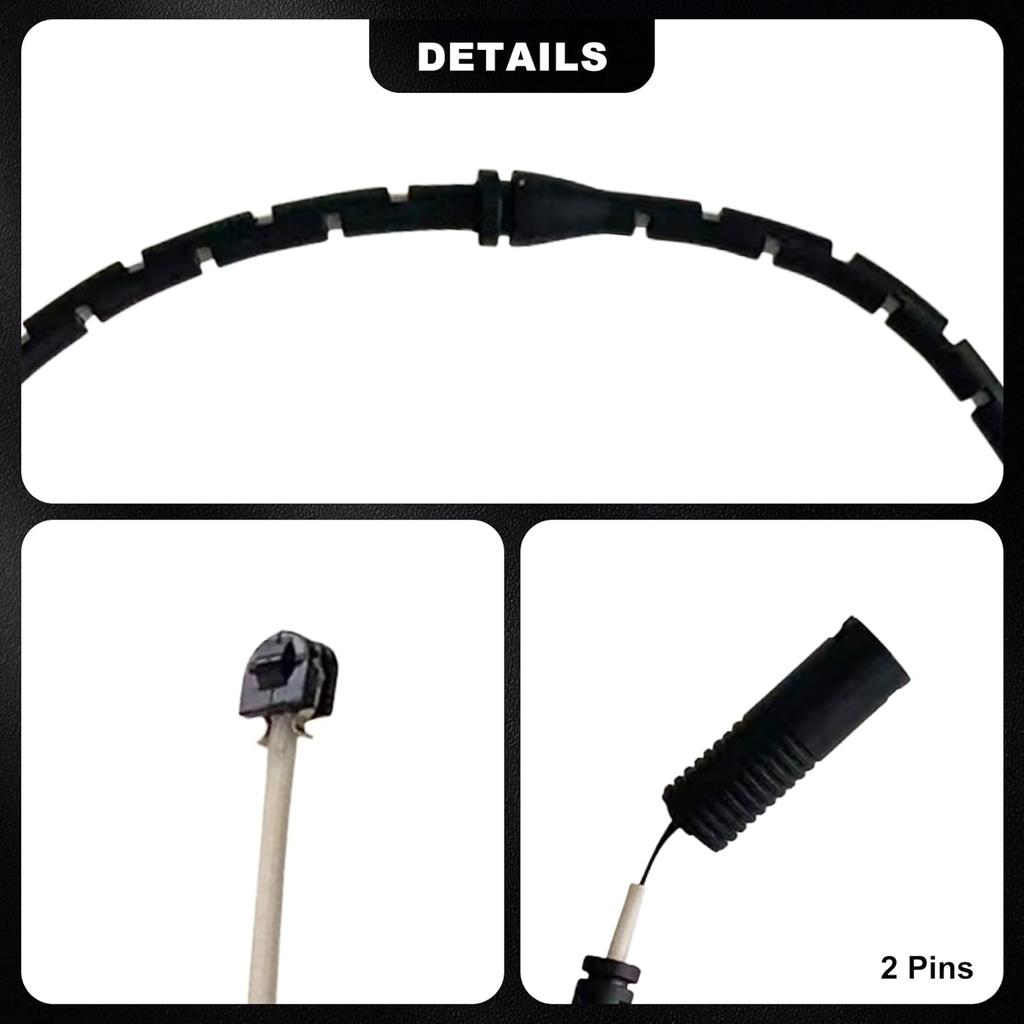 Bapmic Передний 34353411756 + 34353411757 Задний Датчик износа тормозных колодок Совместимый с BMW E83 X3 2004-2010, L6 2.5L 3.0L, Комплект из 2 штук