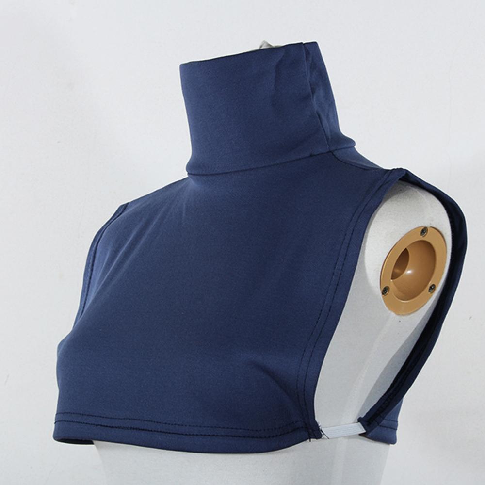 Women Square Fake Collar Stripe Bottoming Neck Scarf Turtleneck Soft Removable Detachable High Collars Women Apparel Accessories