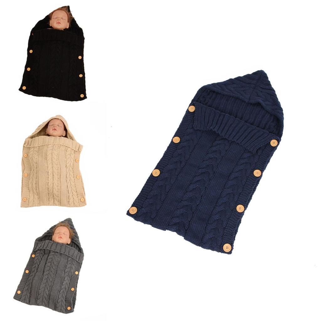 Baby Knitted Sleep Sack With Buttons For Infant Toddler Comfort And Warmth