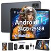 New T20 Android 15 Tablet with 24GB 256GB 2TB Expandable WiFi 6 GPS Wireless PSE Widevine Netflix Kids Online Wireless and A Great Gift for Seniors