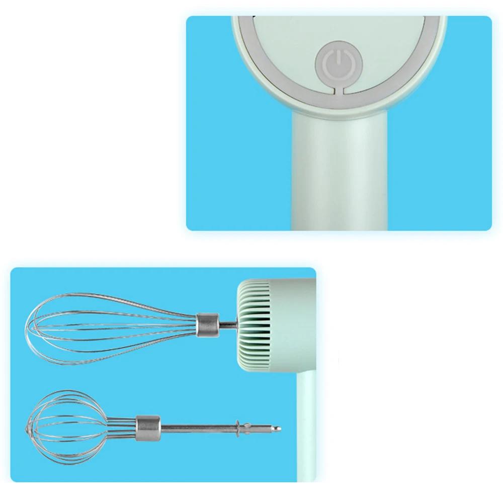 Портативный бытовой беспроводной электрический венчик для взбивания яиц 2-в-1 многофункциональный ручной венчик для взбивания яиц мини-мельница для специй шеф-поварская машина