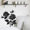 Креативные наклейки на стену Black Rose для женщин и девочек, спальни, гостиной, панк-украшения на стену