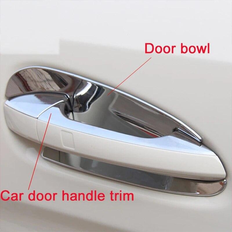 For Mercedes Benz GLK/GL/ML/C Class W204 X204 ABS Chrome Car Door Handle Trim Door Bowl Decoration Car Styling Car Accessories