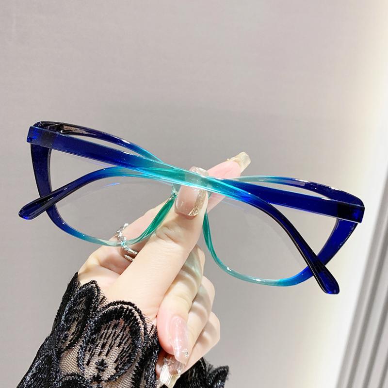 Women Men Trendy Luxury Design Near Sight Eyeglasses Fashion Ladies Myopia Glasses Cat Eye Anti-Blue Light Eyewear For Female