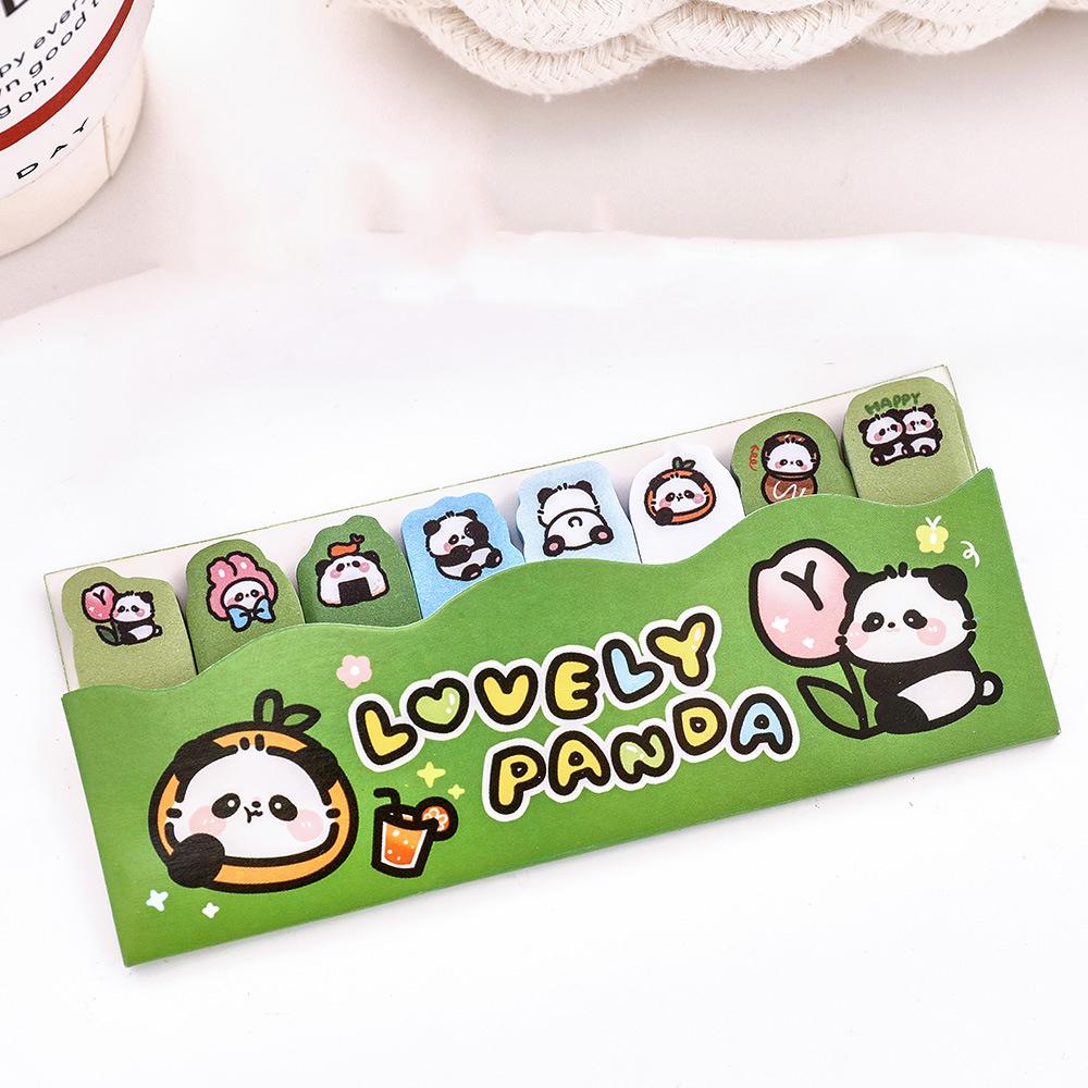 1 шт. Кавайный мультяшный панда блокнот закладка канцелярские принадлежности флаги индекс вкладка клейкие заметки этикетки бумажные наклейки