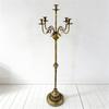 Железный напольный подсвечник с устойчивым основанием, канделябр для семейного мероприятия и активного отдыха