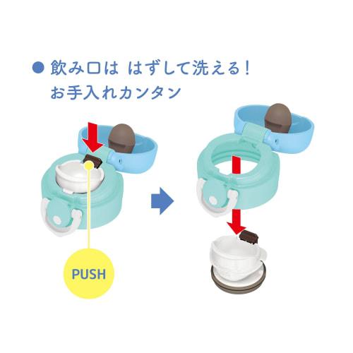 Thermos Vacuum Insulated Portable Mug, 400ml, Blue and White, JNR-401 BLWH