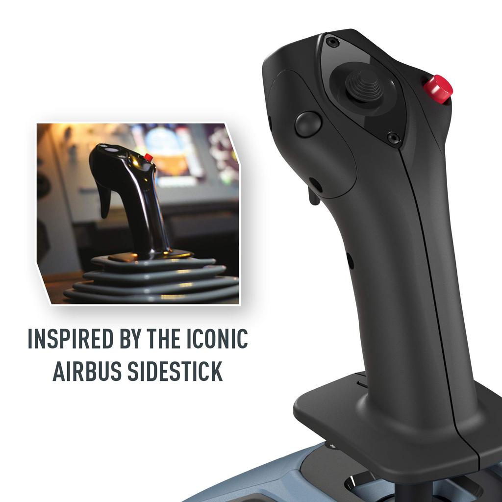 Official Licensed Thrustmaster TCA Officer Pack Airbus Edition Comprehensive Flight Control System for PC with Side Stick and Throttle Quadrant