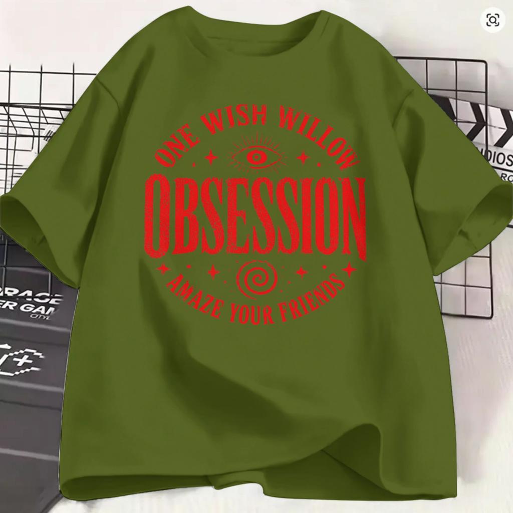 Unisexs Tshirt Obsession Movie 2026 Cool Pure Cotton Tees Short Sleeve One Wish Willow T Shirts Crewneck Clothes 4xl 5xl 6xl