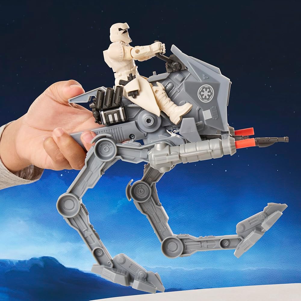 Hasbro Звездные Войны Мандалорец AT-RT Транспортное средство с Фигуркой Имперского Пилота Игрушка для Мальчиков и Девочек от 4 лет