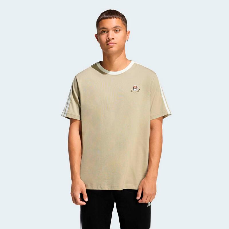 Adidas Men's Striped Outdoor Short Sleeve T-Shirt