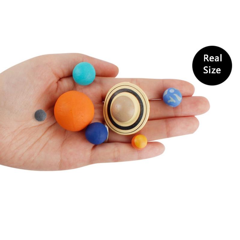 9шт моделирование Солнечной системы Пластиковая космическая планетная система Научная обучающая игрушка