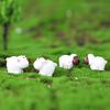 40Pcs Miniature Sheep Resin Vibrant Color Fade-resistant Mini Sheep Figurines Cute Sheep Ornaments for Moss Micro Landscape Decoration