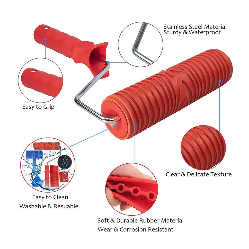 Wood Grainer Imitation Wood Grain Construction Tools Art Paint Tool Set