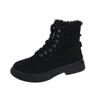 Winter New Snow Boots Women Style Plus Velvet Thick Cow Suede Martin Boots Autumn Winter Warm Fur Cotton Shoes Women