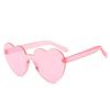 Heart-shaped Sunglasses Colorful Heart Glasses Candy Color Lenses Shades Funny Party Sun Glasses for Adults Lentes