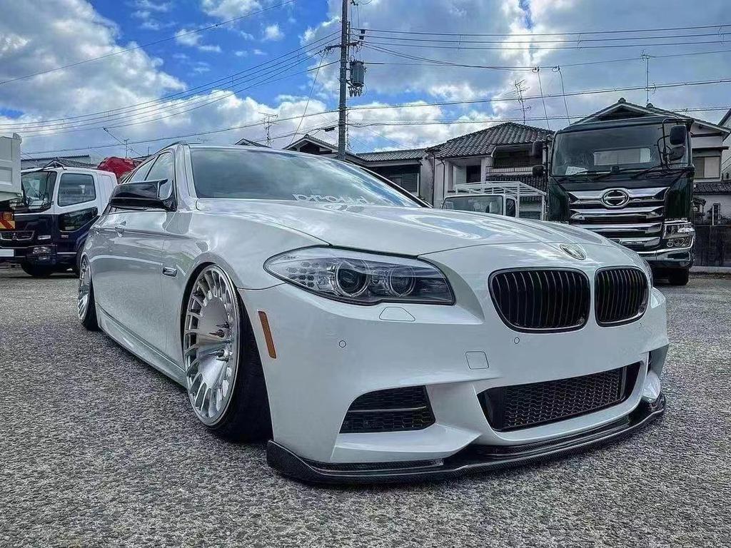 BMW 5 Series F10 M5 Carbon Fiber Front Lip Spoiler