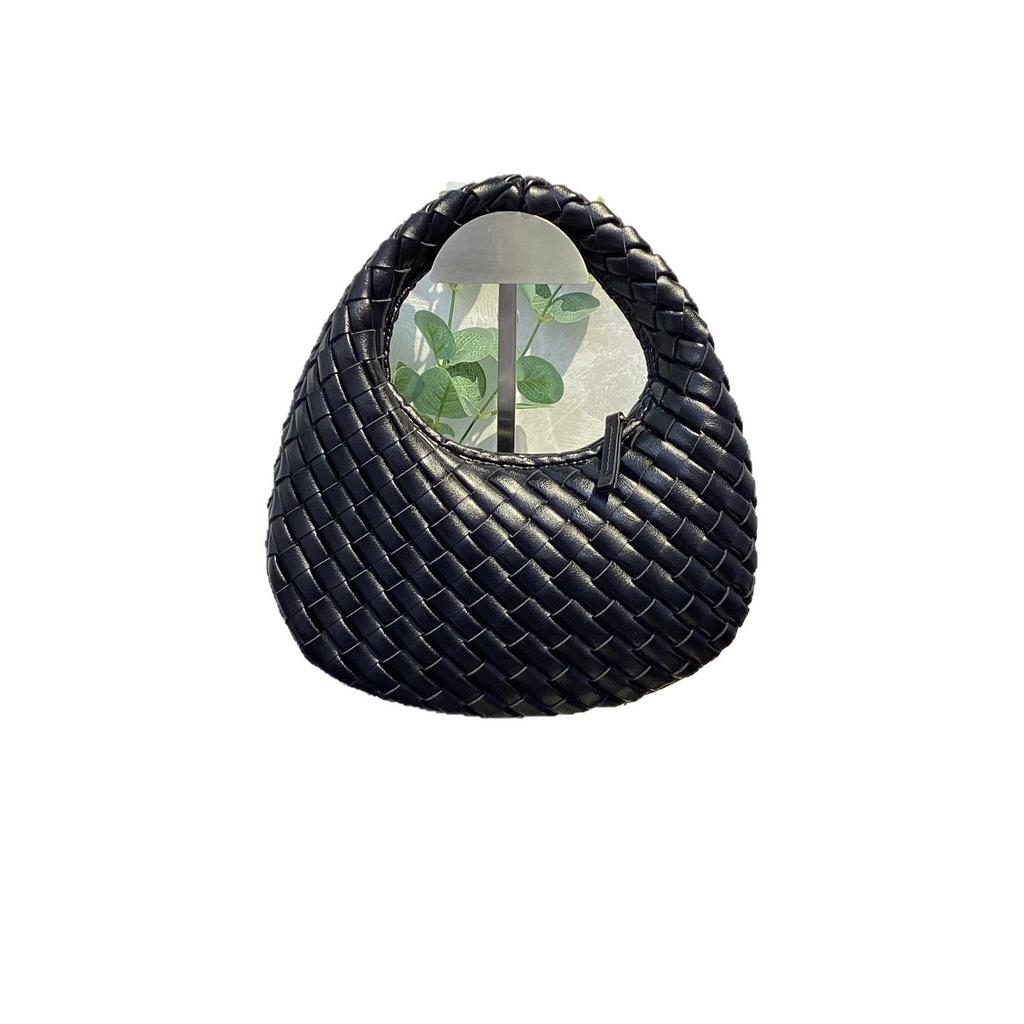 2026 Сумка женская премиальная текстура ручной вязки ручная ручка плечо кросс-боди цепь круглая сумка