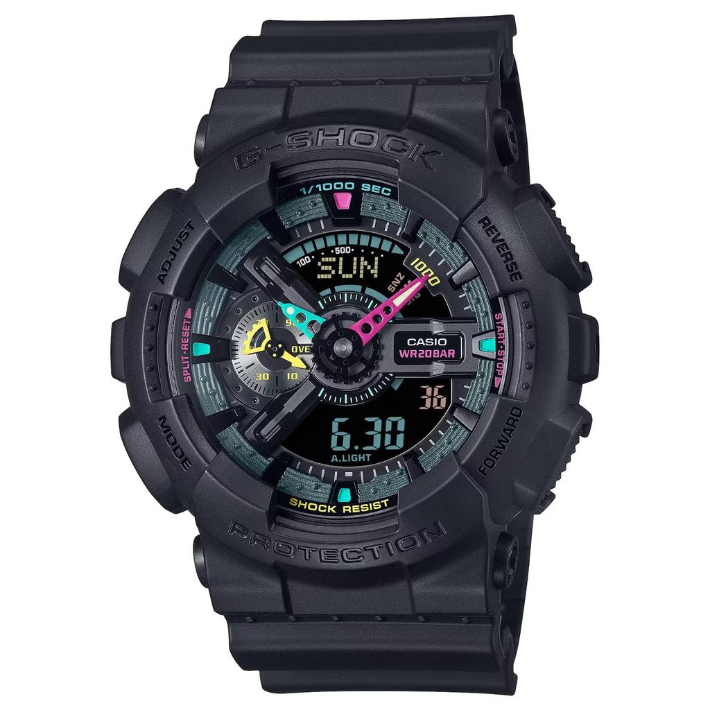 Casio Аналогово-цифровые часы Мужские + GA-110MF-1ADR