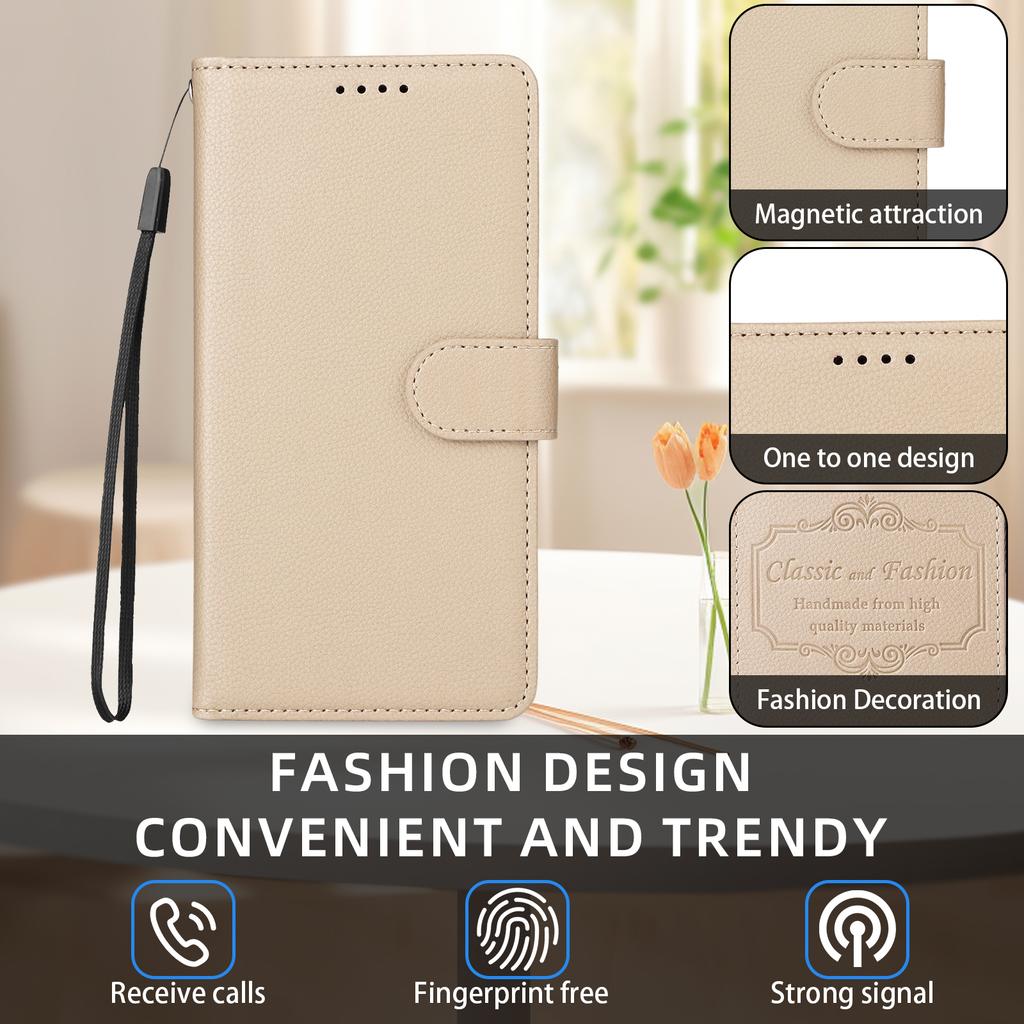 Чехол-книжка для Samsung Galaxy S25 Edge с блокировкой RFID, 3 слотами для карт, кожаный чехол для телефона из ПУ с ремешком на запястье