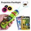 Projection Flashlight Children Projector Lamp Cute Cartoon Toy Night Photo Picture Light Bedtime Learning Fun Toys