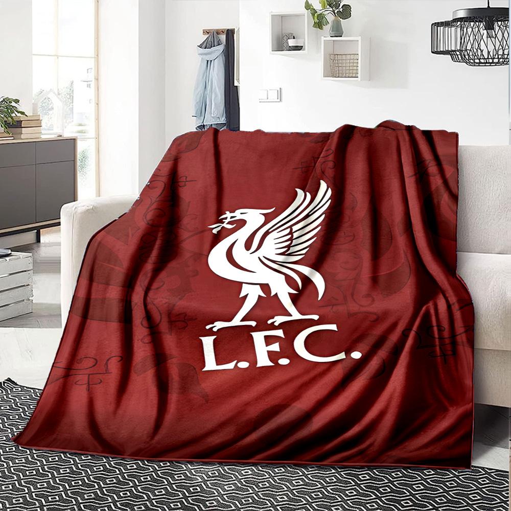 Liverpool Fc Logo Blanket Warmthful Decor Great For Office Sofa Bedding For All Occasions Playful Design Ideal Gift For Friends Family Couples Picnic