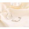 Новые Модные Ювелирные Изделия в Стиле Подарок Сердце Форма Сердце Серьги-Кольца Ушная Пряжка Ретро