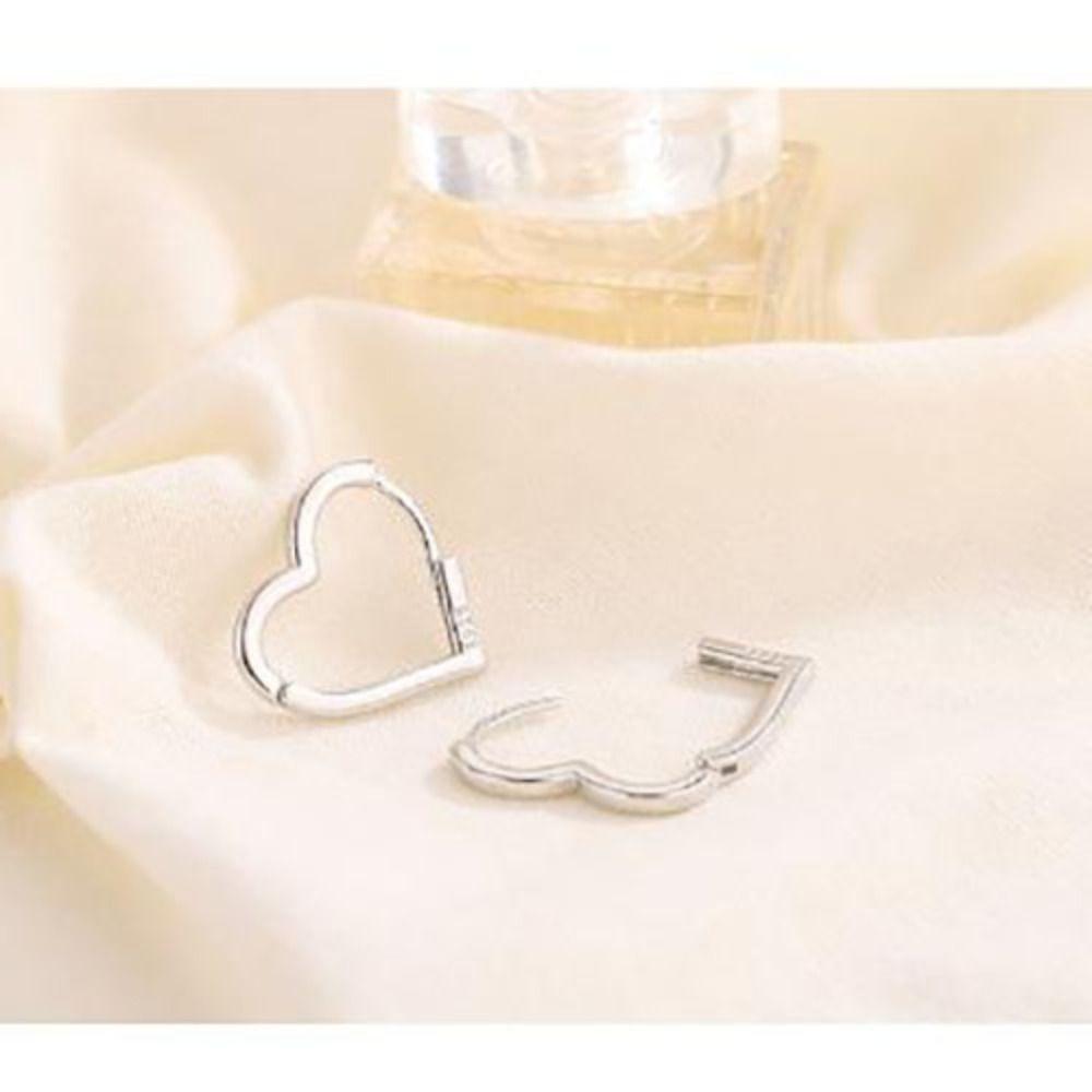 Новые Модные Ювелирные Изделия в Стиле Подарок Сердце Форма Сердце Серьги-Кольца Ушная Пряжка Ретро
