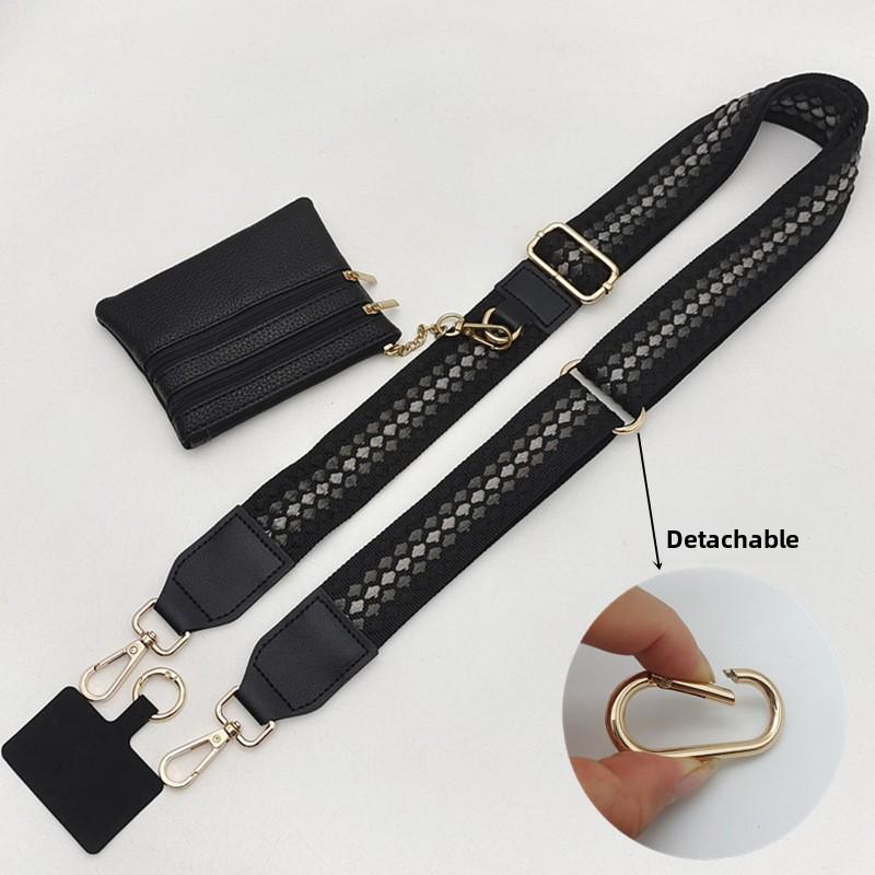 Fashion Polka Dot Mobile Phone Bag Strap Long Shoulder Strap Crossbody Adjustable Neck Bag Women's Bag Replacement Strap