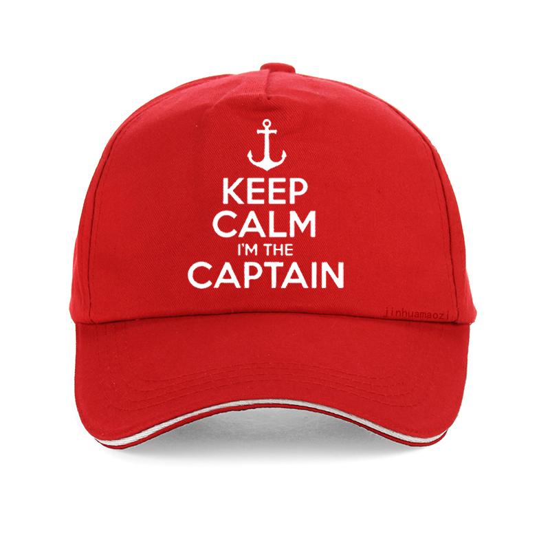 Keep Calm I'm The Captain Motor Boat Sailing Sea Funny Baseball Cap Summer Gifts Unisex Women Hat Adjustable Snapback Hats