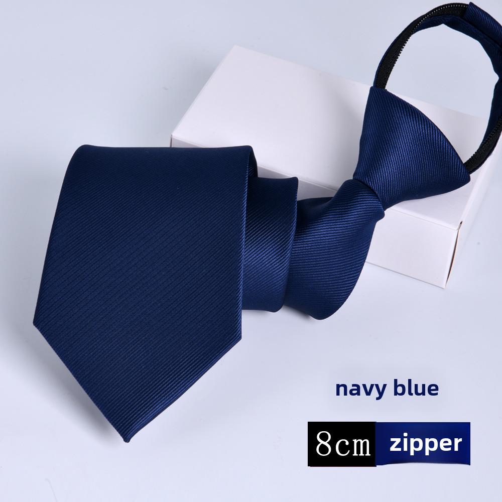 Wine Red Professional 8cm Men's Easy-Pull Solid Tie - Ideal for Business and Graduations