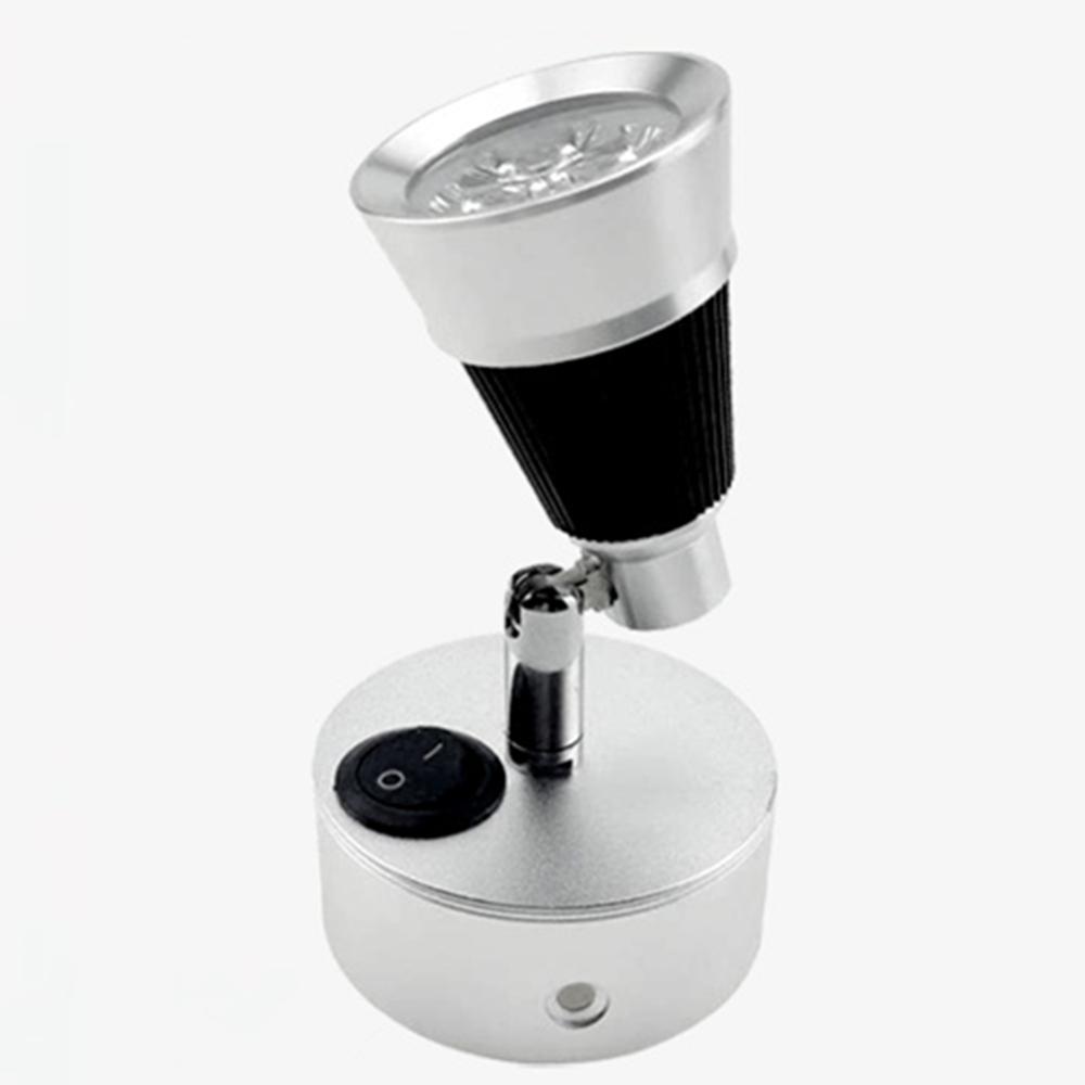 3 Вт Светодиодный настенный прикроватный светильник для чтения для дома на колесах, для спальни, для трейлера, для спального места/книги