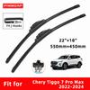 Car Wipers Double Rubber for Chery Tiggo 7 Pro Max 2022-2024 Front Brushes Cutter Automobiles Parts Accessories Windscreen Wipers Wear Parts