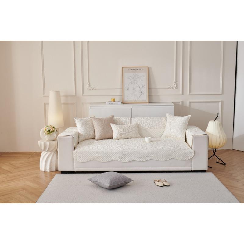 New Pure Cotton Sofa Cushion for All Seasons Nordic Simple Non-slip Light Luxury Cotton Sofa Cover Cover Cloth