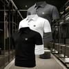 3-Pack Short-Sleeve Polo Shirts with 2Button Placket Lightweight, Moisture-Wicking, Versatile Men's Work and Sports T-Shirts