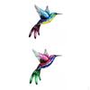 2x Hummingbird Wall Art Sculpture Living Room