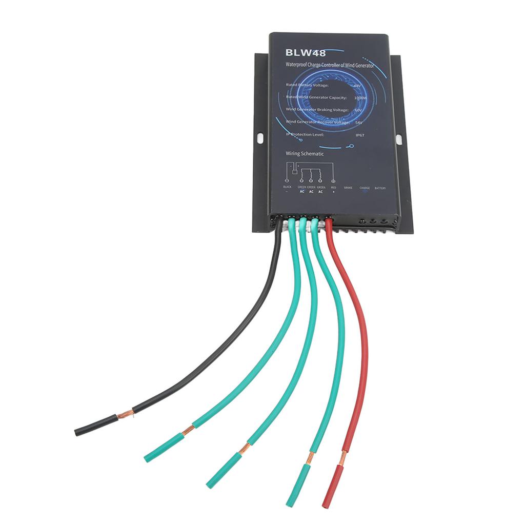 Контроллер ветрогенератора Водонепроницаемый модульный дизайн Контроллер заряда ветрогенератора 1 кВт 48 В