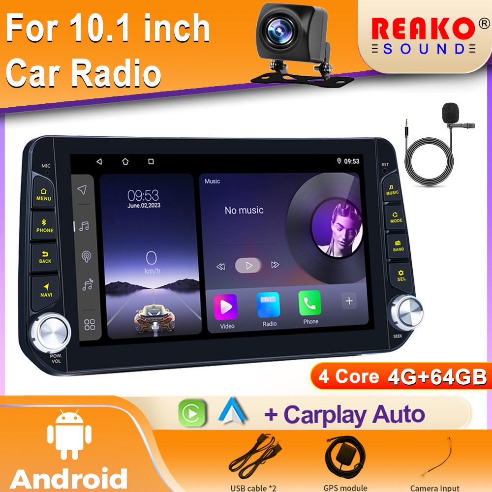 10'' 2din Android Universal Car Radio Stereo Player FM BT GPS WIFI Carplay Android Auto MIrrorlink Reversing Function DVR Record
