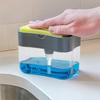 Automatic Soap Dispenser Sponge Holder Easy Refill Kitchen Organizer Dishwashing Sink Countertop