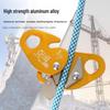 High-Altitude Rock Climbing Safety Device: Self-Locking Rope Grab & Fall Arrest Tool