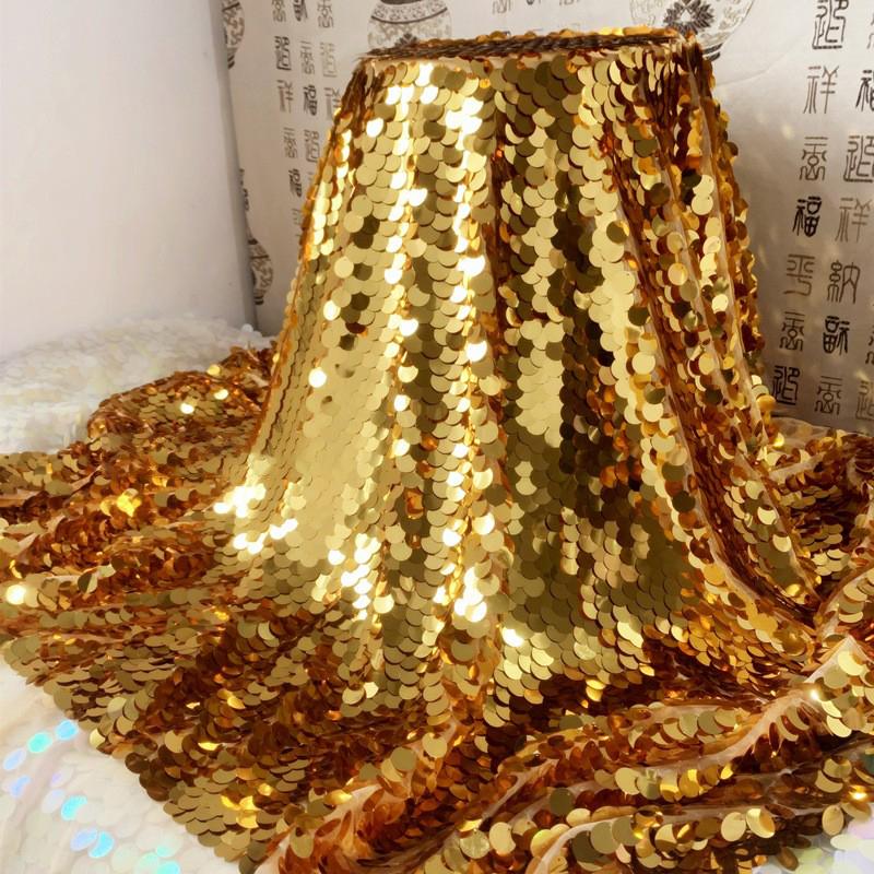 Радужная блестящая ткань с рыбьей чешуей, лазерные пайетки, блестящая ткань для скатерти своими руками, свадебная вечеринка, фон, декоративная ткань